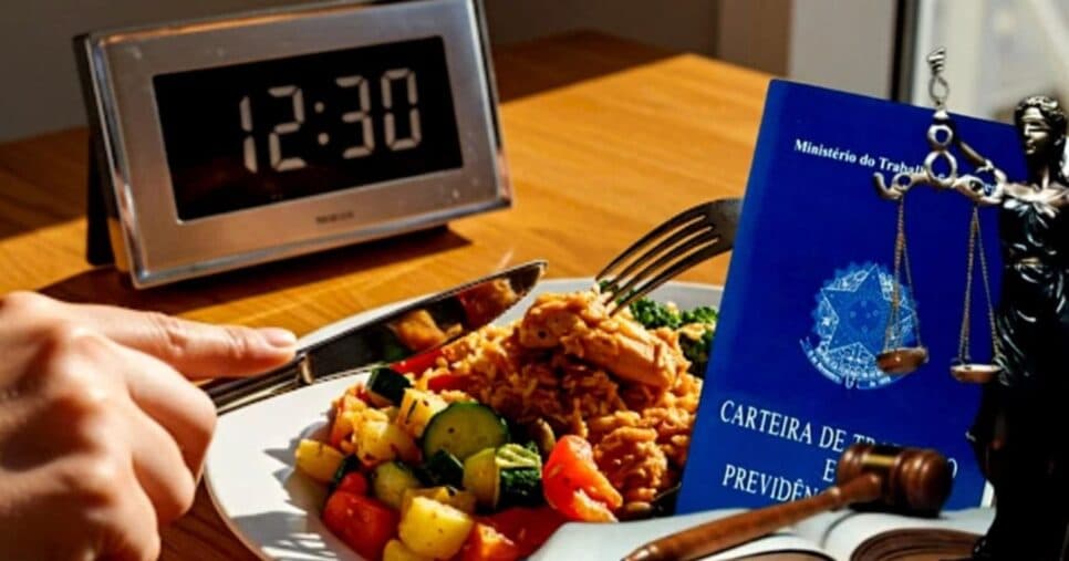 Saiba o que a lei trabalhista diz sobre a hora do almoço e intervalos (Foto Reprodução/Montagem/Lennita/Tv Foco/Canva/GMN) Saiba o que a lei trabalhista diz sobre a hora do almoço e intervalos (Foto Reprodução/Montagem/Lennita/Tv Foco/Canva/GMN)