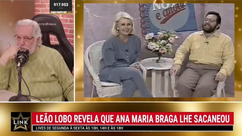 Leão Lobo relembra humilhação ao vivo de Ana Maria Braga nos tempos de "Note e Anote" (Foto: Reprodução/ Link Podcast/ Youtube) Leão Lobo relembra humilhação ao vivo de Ana Maria Braga nos tempos de "Note e Anote" (Foto: Reprodução/ Link Podcast/ Youtube)