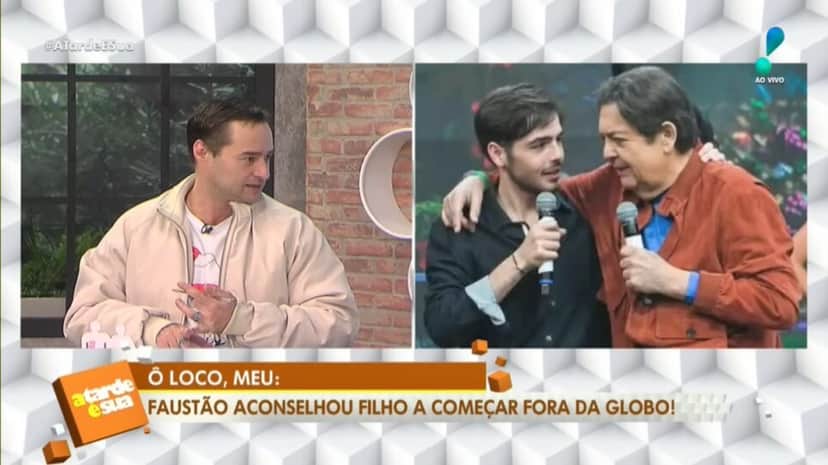 Alessandro Lo-Bianco expõe segredo de fonte sobre o que Faustão teria aconselhado a João Silva para se afastar da Globo (Foto: Reprodução/ A Tarde é Sua/ RedeTV!/ YouTube) Alessandro Lo-Bianco expõe segredo de fonte sobre o que Faustão teria aconselhado a João Silva para se afastar da Globo (Foto: Reprodução/ A Tarde é Sua/ RedeTV!/ YouTube)