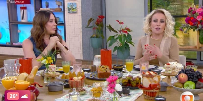 Claudia Raia e Ana Maria Braga durante o Mais Você (Reprodução: Globoplay) Claudia Raia e Ana Maria Braga durante o Mais Você (Reprodução: Globoplay)