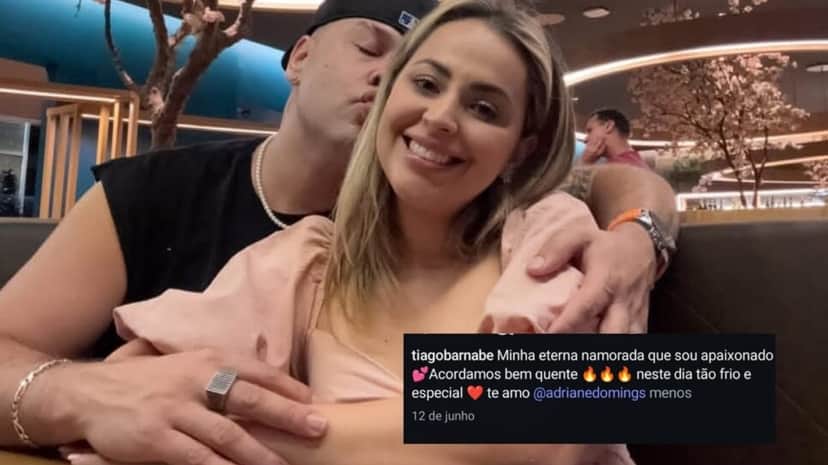 Declaração hilária de dia dos namorados à esposa (Foto: Reprodução/ Instagram/ Montagem) Declaração hilária de dia dos namorados à esposa (Foto: Reprodução/ Instagram/ Montagem)