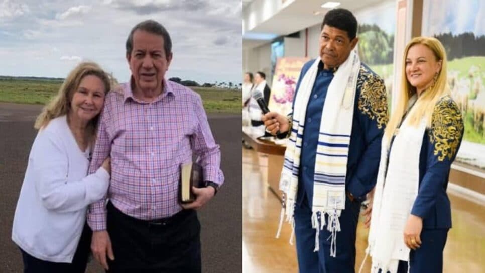 As esposas de R.R. Soares e de Valdemiro Santiago (Foto: Reprodução/ Internet/ Montagem) As esposas de R.R. Soares e de Valdemiro Santiago (Foto: Reprodução/ Internet/ Montagem)