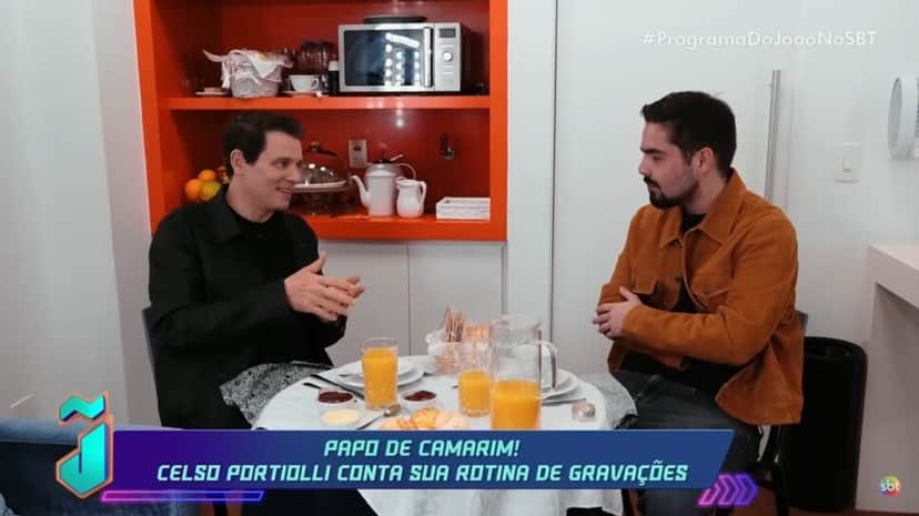 Celso Portiolli abre o coração a João Silva e revela data de aposentadoria (Foto: Reprodução/ SBT/ Programa do João) Celso Portiolli abre o coração a João Silva e revela data de aposentadoria (Foto: Reprodução/ SBT/ Programa do João)
