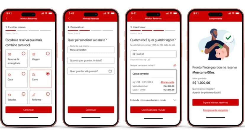 Banco oferece benefícios para clientes, como Minhas Reversas (Foto: Reprodução) Banco oferece benefícios para clientes, como Minhas Reversas (Foto: Reprodução)