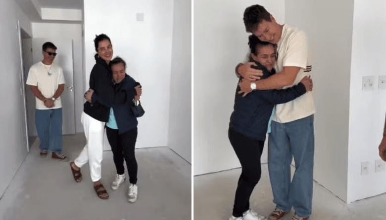 Rodrigo Faro presenteia funcionária com apartamento - Foto: Instagram Rodrigo Faro presenteia funcionária com apartamento - Foto: Instagram