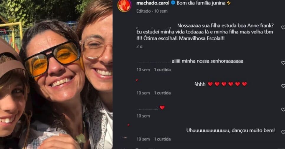 Carol Machado e a ex possuem um bom relacionamento (Foto Reprodução/Instagram/@machado.carol) Carol Machado e a ex possuem um bom relacionamento (Foto Reprodução/Instagram/@machado.carol)