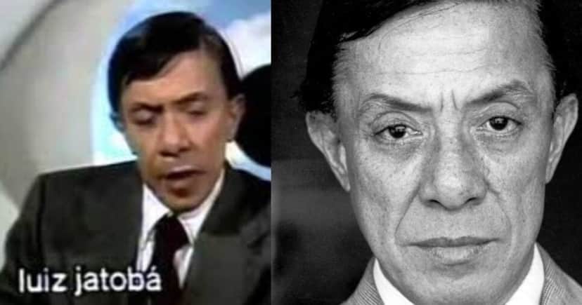 Luís Jatobá (Foto Reprodução/Montagem/YouTube/Museu da TV) Luís Jatobá (Foto Reprodução/Montagem/YouTube/Museu da TV)