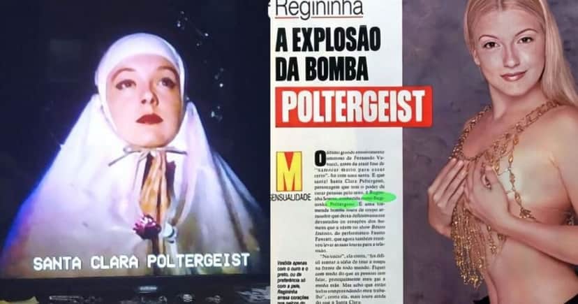 Regininha Poltergeist publicou algumas lembranças do seu trabalho na mídia e TV (Foto Reprodução/Instagram/Regininha Oficial) Regininha Poltergeist publicou algumas lembranças do seu trabalho na mídia e TV (Foto Reprodução/Instagram/Regininha Oficial)