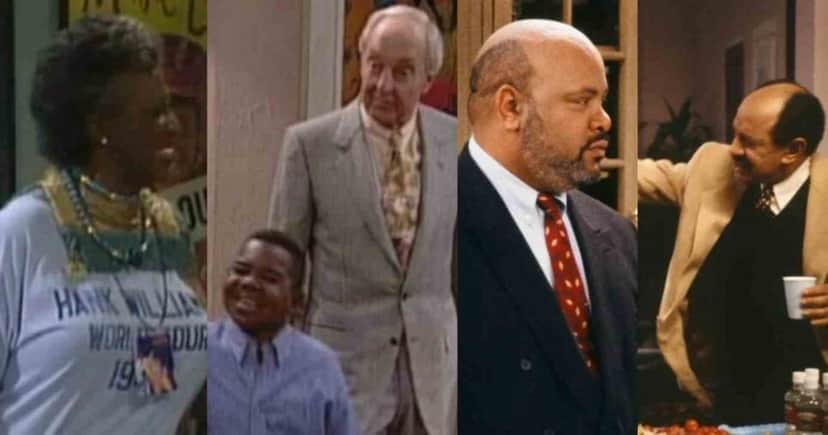 Virginia Capers, Conrad Bain, Gary Coleman, James Avery e Sherman Hemsley (Fotos: Reproduções / NBC) Virginia Capers, Conrad Bain, Gary Coleman, James Avery e Sherman Hemsley (Fotos: Reproduções / NBC)