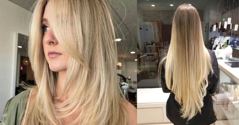 Corte V com franja lateral (Foto Reprodução/Montagem/Lennita/TV Foco/Pinterest/Instagram) Corte V com franja lateral (Foto Reprodução/Montagem/Lennita/TV Foco/Pinterest/Instagram)
