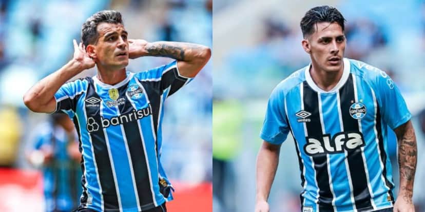 Cristaldo e Pavón devem deixar o Grêmio no final da temporada (Reprodução: Instagram) Cristaldo e Pavón devem deixar o Grêmio no final da temporada (Reprodução: Instagram)