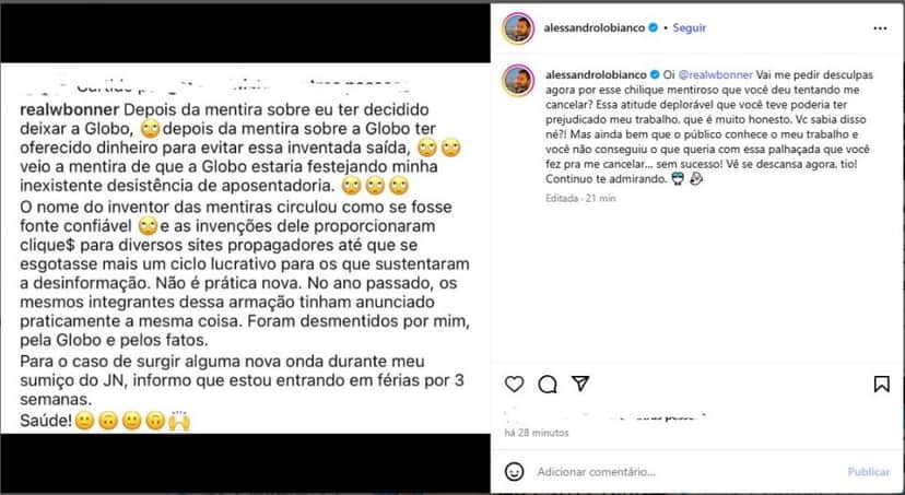 Publicação do Instagram - Foto: Instagram Publicação do Instagram - Foto: Instagram
