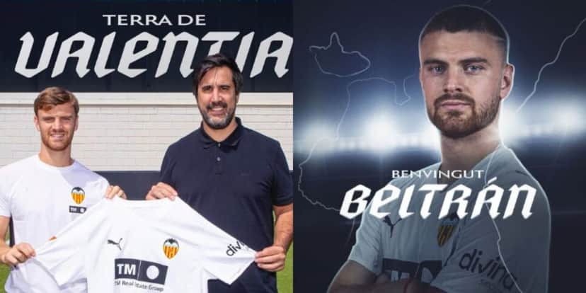Lucas Beltrán assinou com o Valencia (Reprodução: Instagram) Lucas Beltrán assinou com o Valencia (Reprodução: Instagram)