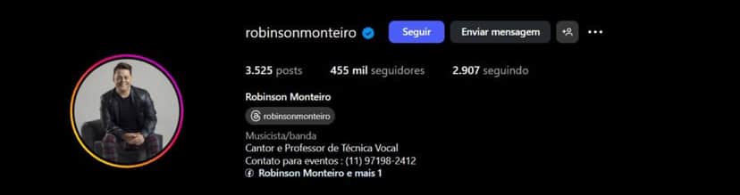 Em seu perfil nas redes sociais ele destaca que trabalha ainda na música e ainda dá aulas de técnicas vocais Em seu perfil nas redes sociais ele destaca que trabalha ainda na música e ainda dá aulas de técnicas vocais