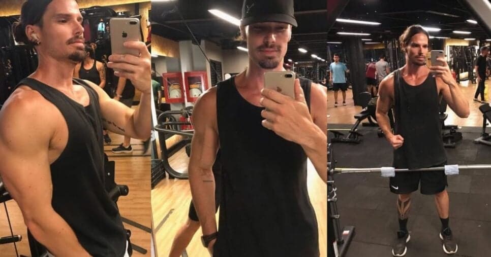 Jonatas Faro na academia (Foto Reprodução/Instagram @jonatasfaro) Jonatas Faro na academia (Foto Reprodução/Instagram @jonatasfaro)