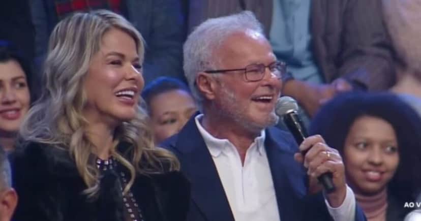 Kadu Moliterno com a esposa Cris Rodriguez no programa da final do reality Power Couple, na Record (Foto Reprodução/Montagem/Instagram/@kadumoliterno_oficial) Kadu Moliterno com a esposa Cris Rodriguez no programa da final do reality Power Couple, na Record (Foto Reprodução/Montagem/Instagram/@kadumoliterno_oficial)