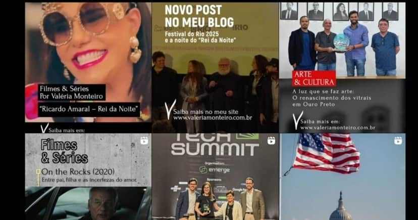 Valéria Monteiro usa as redes sociais para divulgar o seu próprio site de notícias (Foto Reprodução/Montagem/Instagram@euvaleriamonteiro) Valéria Monteiro usa as redes sociais para divulgar o seu próprio site de notícias (Foto Reprodução/Montagem/Instagram@euvaleriamonteiro)
