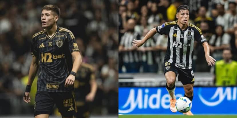 Iván Román e Alan Franco fora do Atlético-MG por suspensão (Reprodução: Instagram) Iván Román e Alan Franco fora do Atlético-MG por suspensão (Reprodução: Instagram)