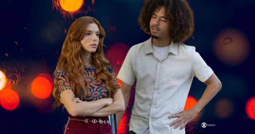 Kami (Giovanna Lancellotti) e Ryan (L7nnon) em Dona de Mim (Foto: Reprodução / Globo / Montagem TV Foco) Kami (Giovanna Lancellotti) e Ryan (L7nnon) em Dona de Mim (Foto: Reprodução / Globo / Montagem TV Foco)