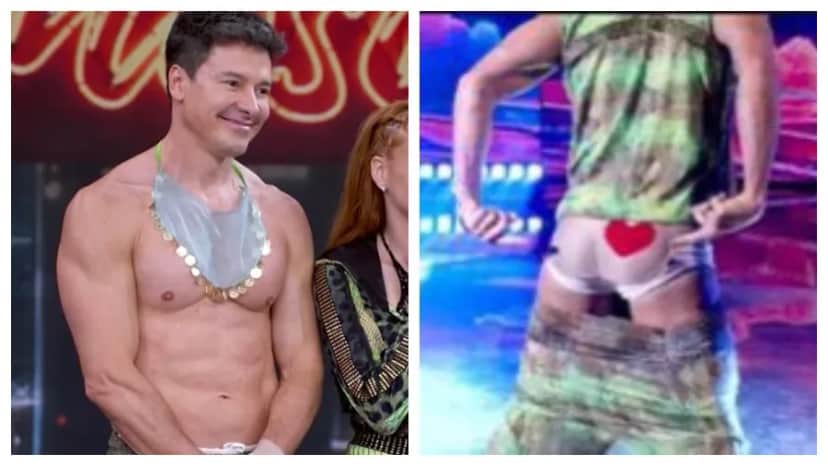 Rodrigo Faro causou ao tirar a camisa e mostrou o bumbum no Dança dos Famosos (Foto: Reprodução/ Internet) Rodrigo Faro causou ao tirar a camisa e mostrou o bumbum no Dança dos Famosos (Foto: Reprodução/ Internet)