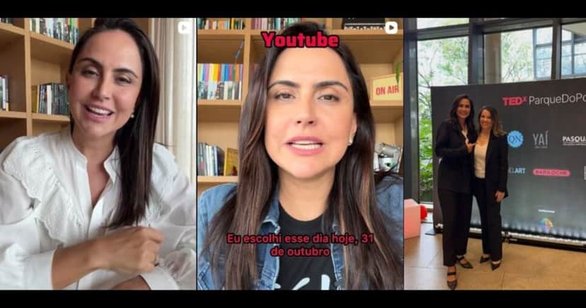 Carla Cecato participa de palestras e anunciou saída da política (Foto Reprodução/Montagem/TV Foco/Instagram@carlacecato) Carla Cecato participa de palestras e anunciou saída da política (Foto Reprodução/Montagem/TV Foco/Instagram@carlacecato)