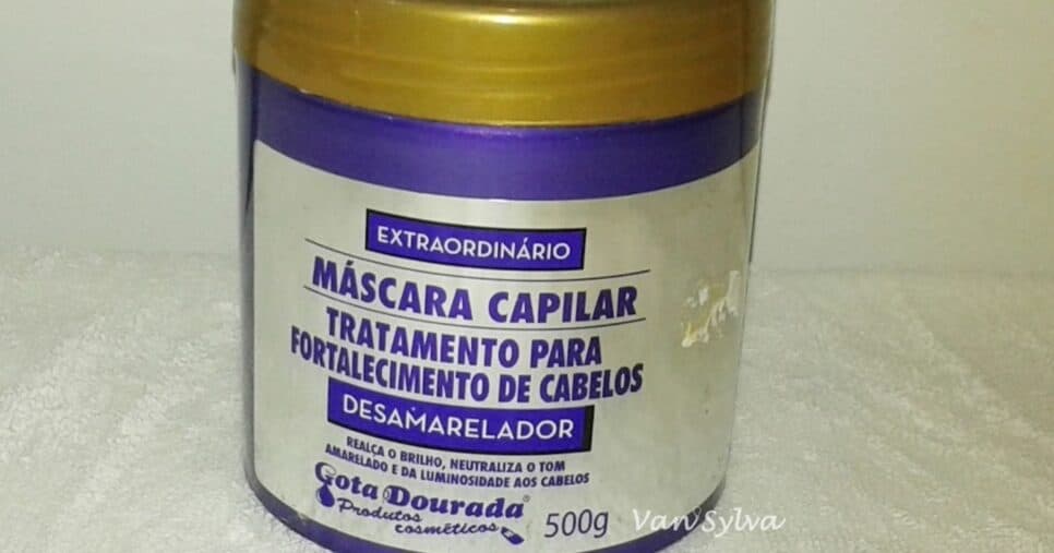 Gota Dourada Máscara Desamareladora Gota Dourada Máscara Desamareladora