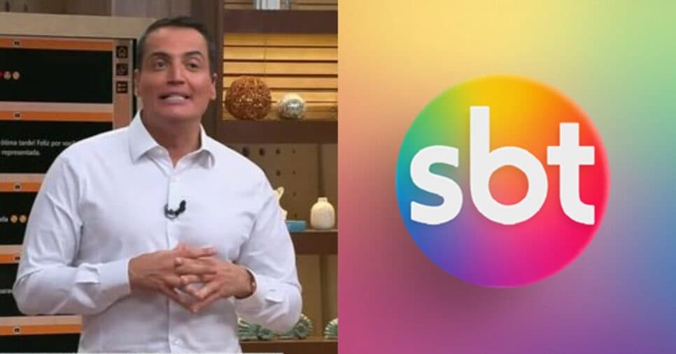 Léo Dias no Melhor da Tarde e logo do SBT (Fotos: Reproduções / Band / SBT) Léo Dias no Melhor da Tarde e logo do SBT (Fotos: Reproduções / Band / SBT)