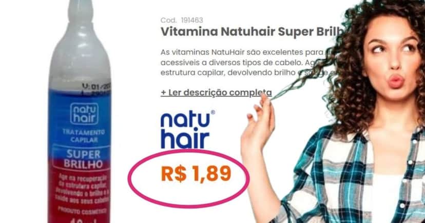 NatuHair Super Brilho: NatuHair Super Brilho: