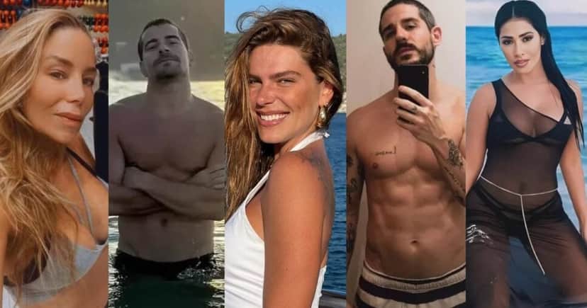Danielle Winits, Thiago Martins, Mariana Goldfarb, Pedro Neschling e Simaria Mendes (Foto: Reprodução / Instagram / Montagem TV Foco) Danielle Winits, Thiago Martins, Mariana Goldfarb, Pedro Neschling e Simaria Mendes (Foto: Reprodução / Instagram / Montagem TV Foco)