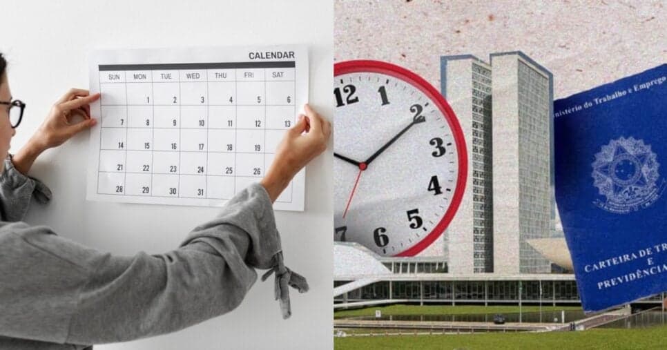 Preparo de nova lei para redução da carga horária aos CLTs - Foto; Montagem Preparo de nova lei para redução da carga horária aos CLTs - Foto; Montagem