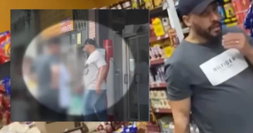 Alexandre Nardoni flagrado em um supermercado (Foto Reprodução/Montagem/TV Foco/ Imagem exibida no programa Cidade Alerta/ Record/YouTube) Alexandre Nardoni flagrado em um supermercado (Foto Reprodução/Montagem/TV Foco/ Imagem exibida no programa Cidade Alerta/ Record/YouTube)