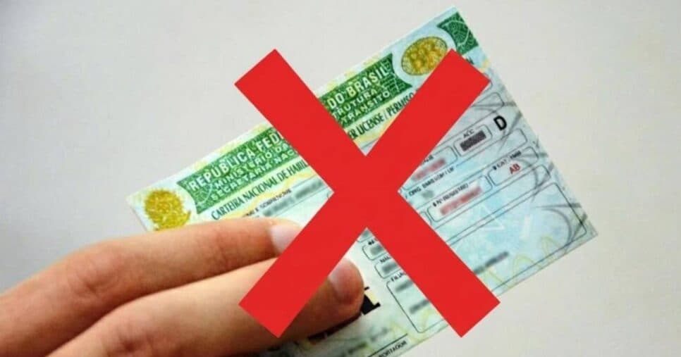 Ilustração Bloqueio da CNH 6 situações que suspendem documento Ilustração Bloqueio da CNH 6 situações que suspendem documento