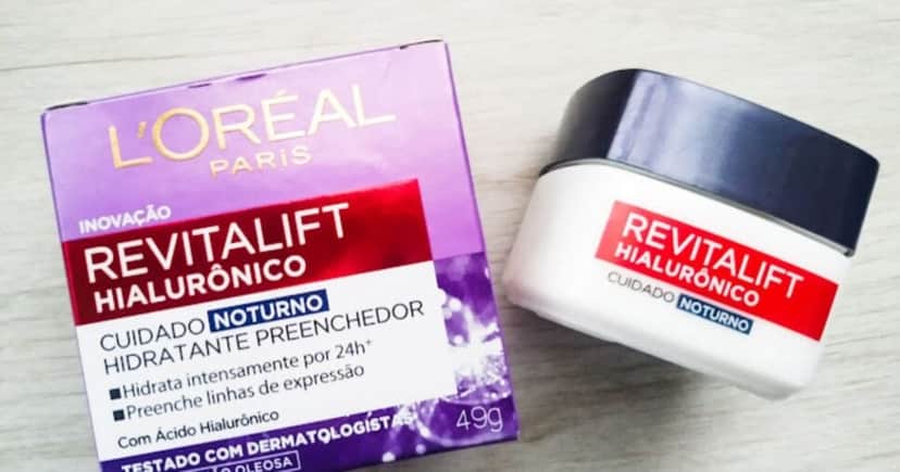 Creme Hidratante Facial Revitalift Hialurônico Noturno - Foto: Internet Creme Hidratante Facial Revitalift Hialurônico Noturno - Foto: Internet