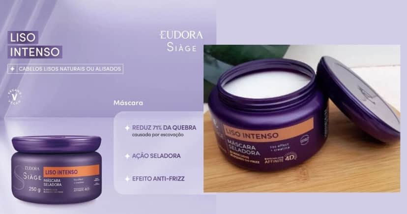 Mascara Liso Intenso- Eudora (Foto Reprodução/Montagem/Catálogo/PR Pharma) Mascara Liso Intenso- Eudora (Foto Reprodução/Montagem/Catálogo/PR Pharma)