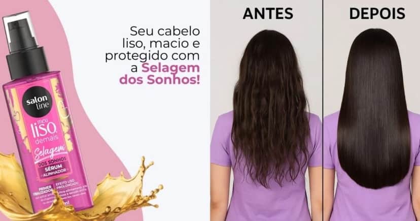Óleo Meu Liso Demais- Selagem dos Sonhos (Foto Reprodução/Montagem/TV Foco/Canva/Época Cosméticos) Óleo Meu Liso Demais- Selagem dos Sonhos (Foto Reprodução/Montagem/TV Foco/Canva/Época Cosméticos)