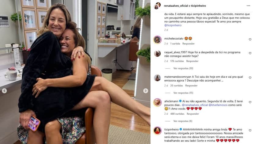 Ticiane Pinheiro está de saída da Record (Foto: Reprodução / Instagram) Ticiane Pinheiro está de saída da Record (Foto: Reprodução / Instagram)