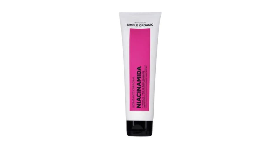 Hidratante Corporal com Niacinamida (Foto: Simple Organic) Hidratante Corporal com Niacinamida (Foto: Simple Organic)