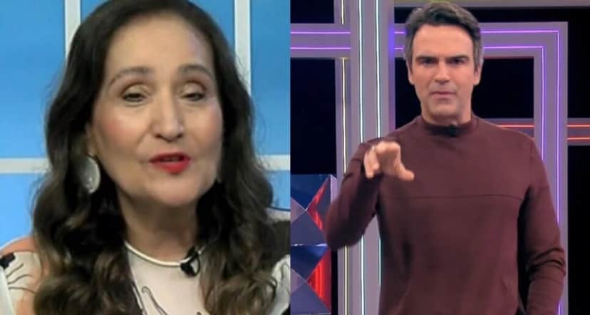 Sonia Abrão e Tadeu Schmidt (Foto: Reprodução / RedeTV! / Globo) Sonia Abrão e Tadeu Schmidt (Foto: Reprodução / RedeTV! / Globo)