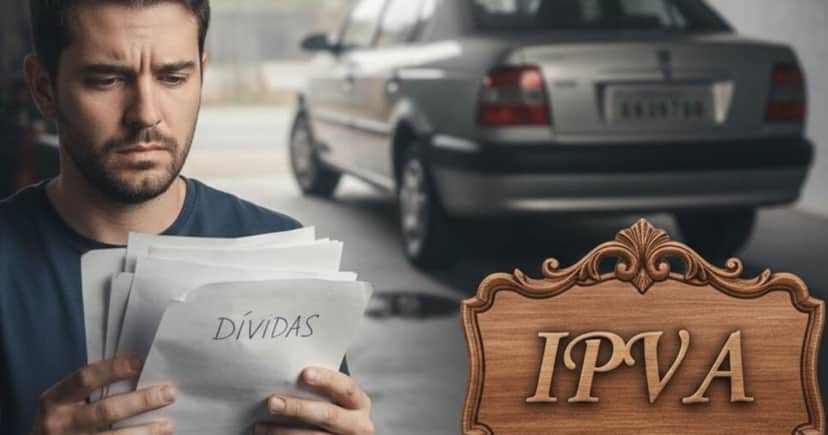 Ilustração dívidas, carro e IPVA (Foto: Montagem TV Foco / GMN) Ilustração dívidas, carro e IPVA (Foto: Montagem TV Foco / GMN)