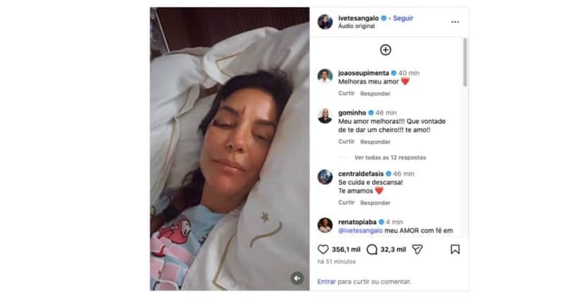 Ivete Sangalo tranquila fãs sobre estado de saúde (Foto: Reprodução / Instagram) Ivete Sangalo tranquila fãs sobre estado de saúde (Foto: Reprodução / Instagram)