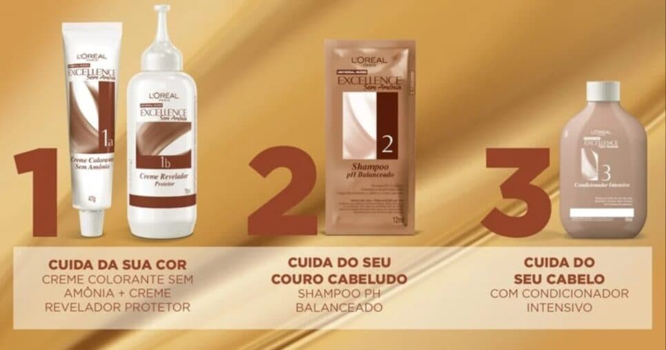 Kit Excellence sem Amônia (Foto: Reprodução/ Internet) Kit Excellence sem Amônia (Foto: Reprodução/ Internet)