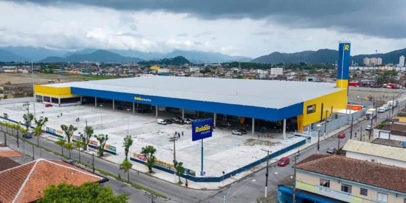 Roldão Atacadista em São Vicente com a maior unidade (Reprodução: Divulgação) Roldão Atacadista em São Vicente com a maior unidade (Reprodução: Divulgação)
