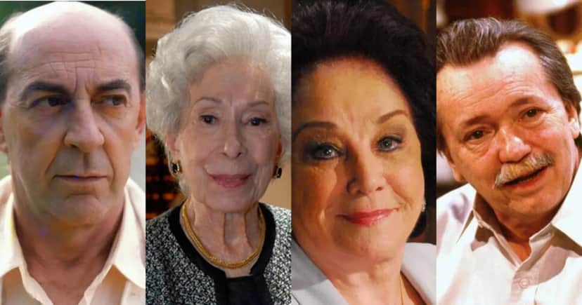 Em resumo nas fotos: Raul Cortez, Cleyde Yáconis, Lolita Rodrigues e Gianfrancesco Guarnieri (Foto: TV Globo) Em resumo nas fotos: Raul Cortez, Cleyde Yáconis, Lolita Rodrigues e Gianfrancesco Guarnieri (Foto: TV Globo)