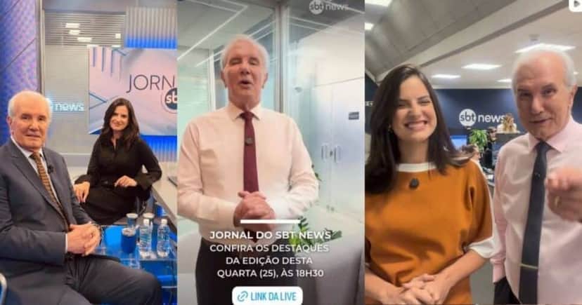 Registro de Celso de Freitas nos bastidores do SBT News (Foto Reprodução/Montagem/TV Foco/Canva/Instagram/@celsofreitasoficial) Registro de Celso de Freitas nos bastidores do SBT News (Foto Reprodução/Montagem/TV Foco/Canva/Instagram/@celsofreitasoficial)