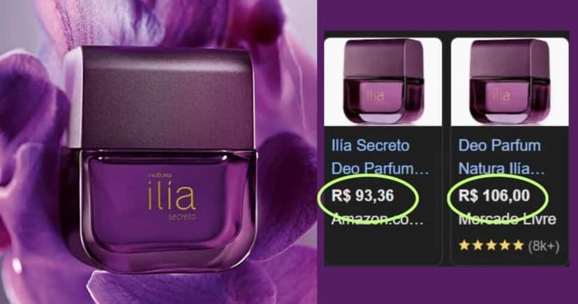 Ilía-Natura (Foto Reprodução/Montagem/TV Foco/Canva/GMN/Lennita/Google Shopping/Natura) Ilía-Natura (Foto Reprodução/Montagem/TV Foco/Canva/GMN/Lennita/Google Shopping/Natura)
