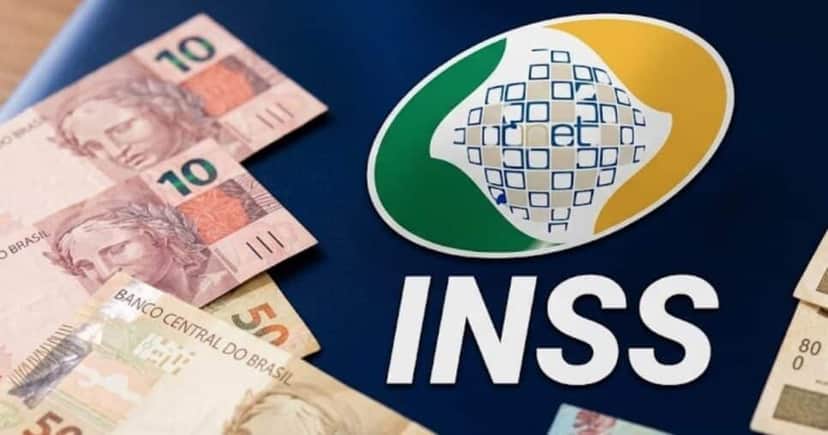 Notas de real e logo do INSS (Foto: Montagem TV Foco / GMN) Notas de real e logo do INSS (Foto: Montagem TV Foco / GMN)