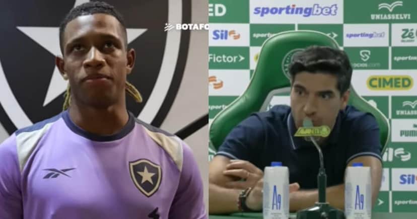 Danilo de volta ao Palmeiras? Abel responde (Foto: Botafogo TV/ Palmeiras TV) Danilo de volta ao Palmeiras? Abel responde (Foto: Botafogo TV/ Palmeiras TV)