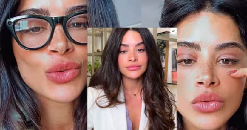 Aline Campos após os procedimentos estéticos (Foto Reprodução/Montagem/TV Foco/Instagram/@eualinecampos/Lennita) Aline Campos após os procedimentos estéticos (Foto Reprodução/Montagem/TV Foco/Instagram/@eualinecampos/Lennita)