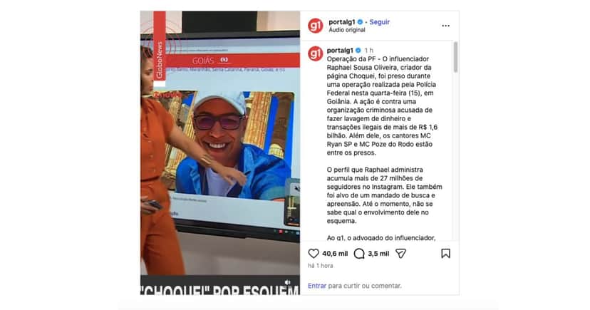 Camila Bomfim dá notícia sobre prisão de Raphael Sousa (Foto: Reprodução / Globo / Instagram) Camila Bomfim dá notícia sobre prisão de Raphael Sousa (Foto: Reprodução / Globo / Instagram)
