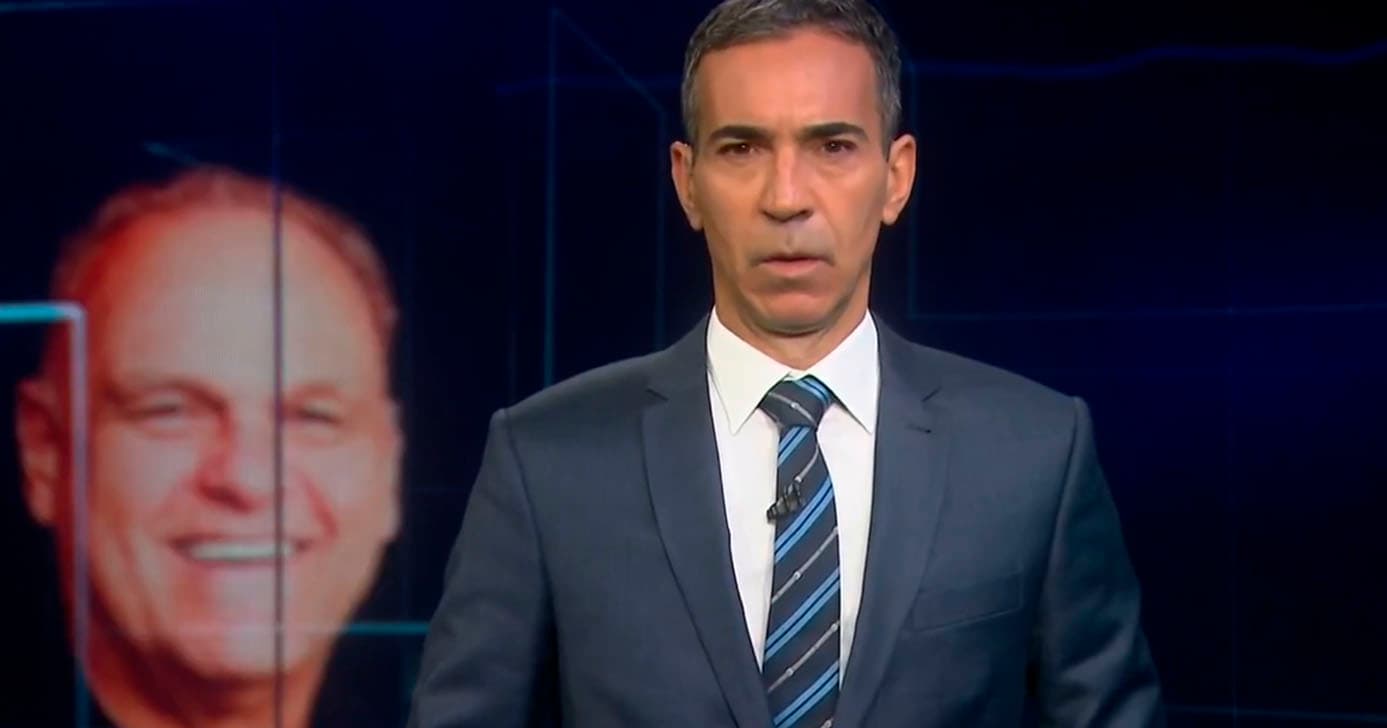Luto - Plantão da Globo confirma morte de Oscar Schmidt (Foto: Reprodução - Globo) Luto - Plantão da Globo confirma morte de Oscar Schmidt (Foto: Reprodução - Globo)